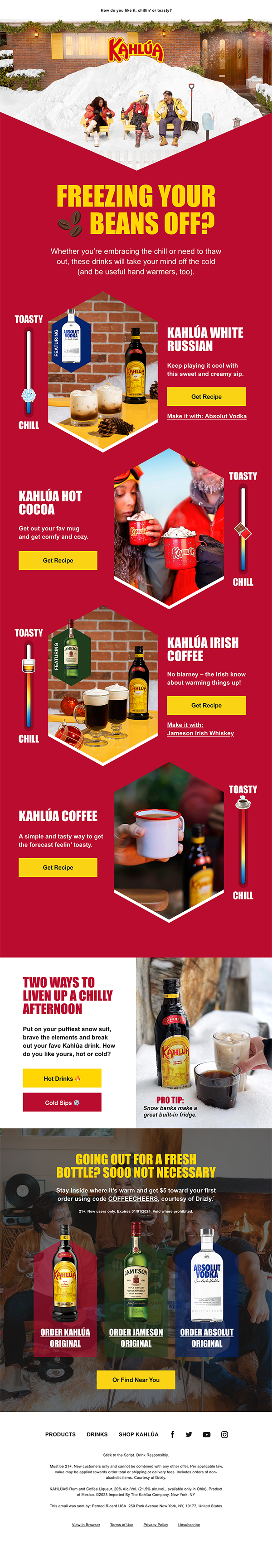Dove & Pernod Ricard – Email