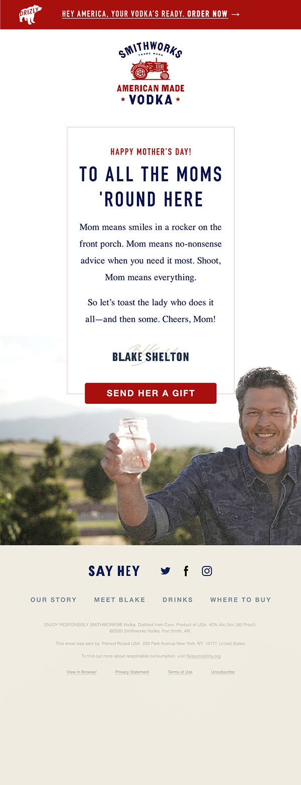 Dove & Pernod Ricard – Email