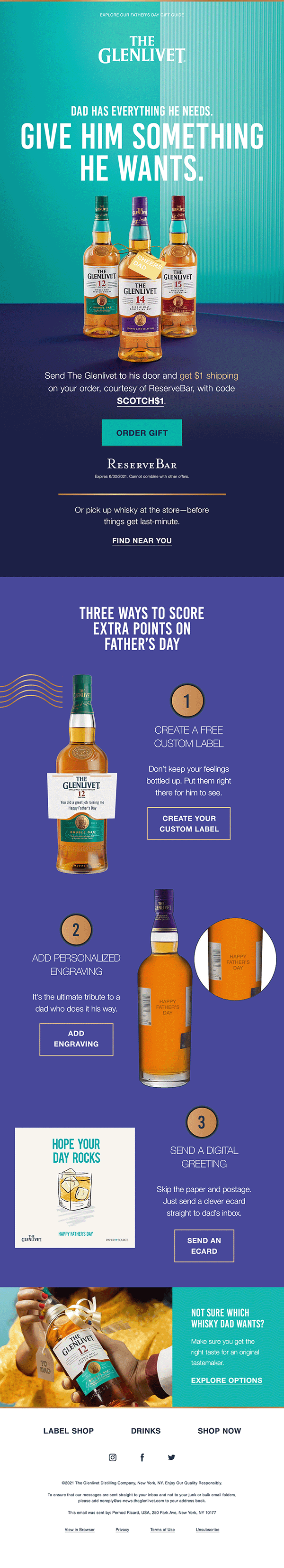 Dove & Pernod Ricard – Email