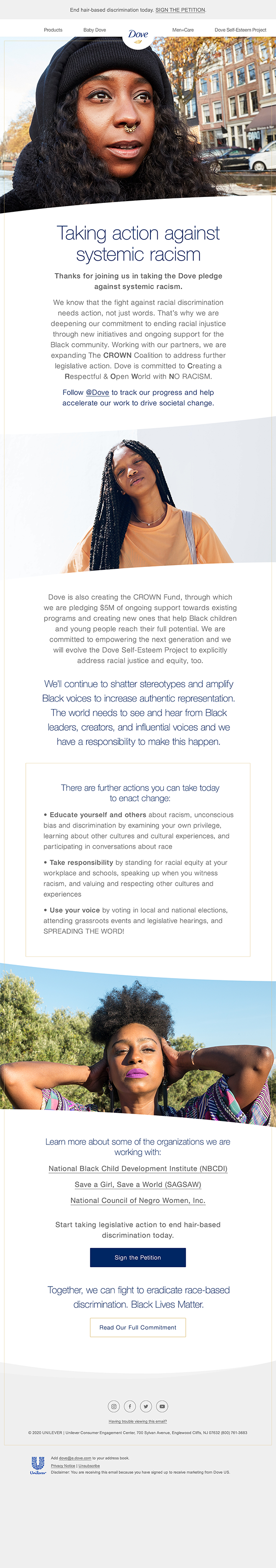 Dove & Pernod Ricard – Email