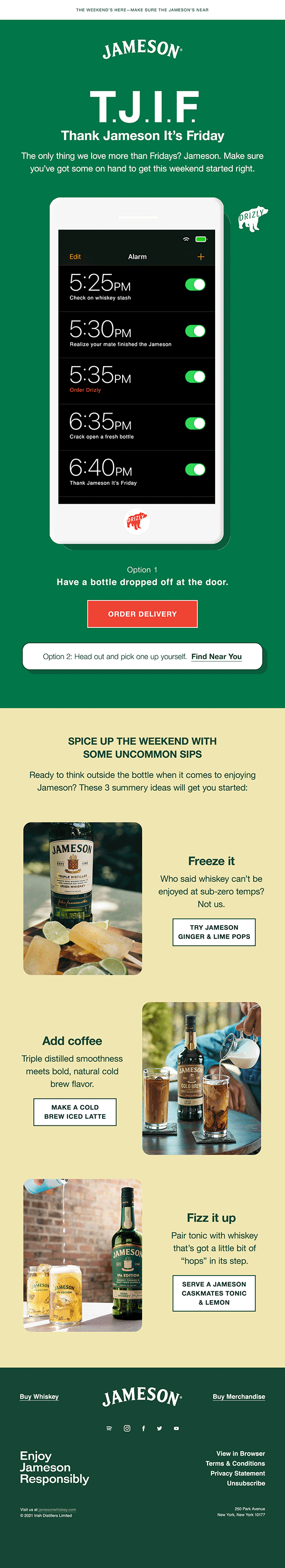 Dove & Pernod Ricard – Email